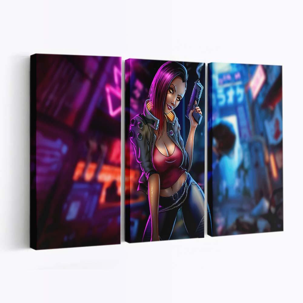 cyberpunk fanart fantasy girl 4k bu